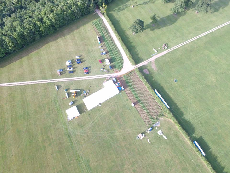 The site is looking perfect from the air tonight. We cannot wait to welcome you ...